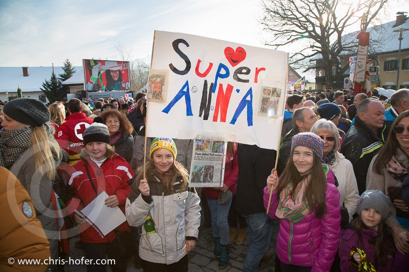 Anna Fenninger Empfang in Adnet, 2015-02-14, Foto: Chris Hofer