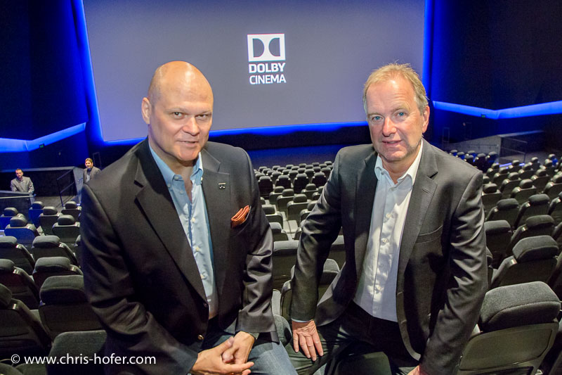 Cineplexx Salzburg Airport Pressekonferenz Dolby Cinema 2016-06-29, Foto: Cineplexx/Chris Hofer, Bild zeigt: Andreas Spechtler, Christian Langhammer