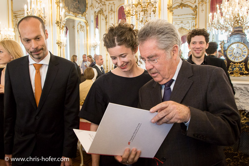 Bundespräsident Dr. Heinz Fischer empfängt die Preisträger des Theodor Körner-Fonds zur Förderung von Wissenschaft und Kunst in der Wiener Hofburg, 2015-05-11, Foto: Chris Hofer