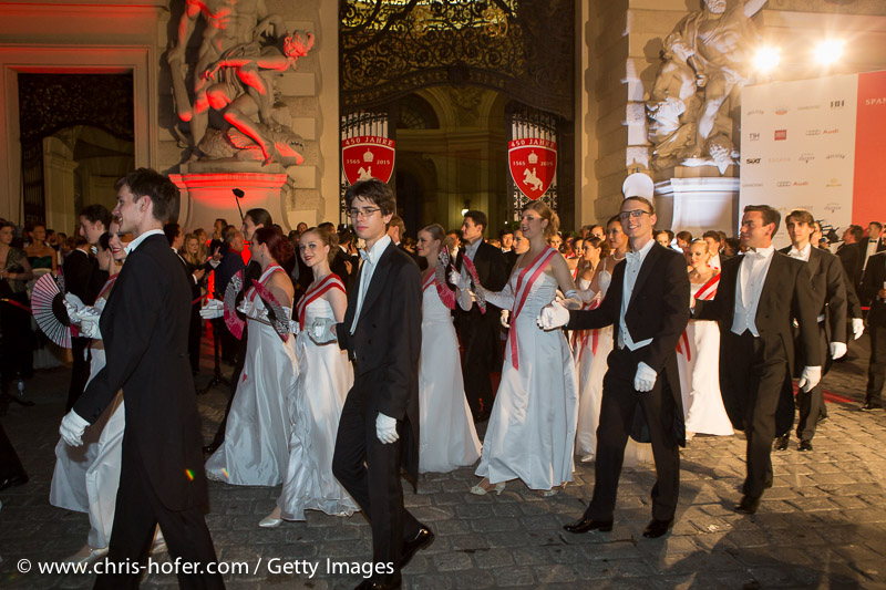 VIENNA, AUSTRIA - JUNE 26:  Debutants at the Fete Imperiale 2015 on June 26, 2015 in Vienna, Austria.  (Photo by Chris Hofer/Getty Images)