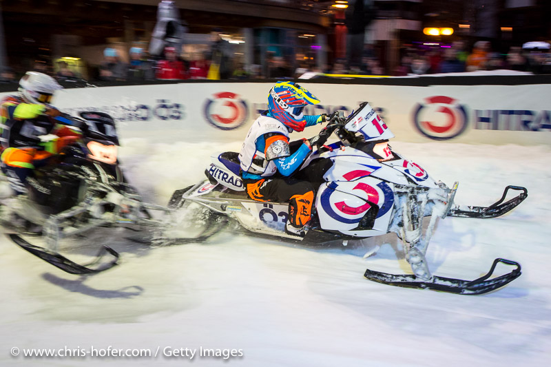 SAALBACH-HINTERGLEMM, AUSTRIA - DECEMBER 05:   Snow mobile action during the third and final day of the Formula Snow 2015 ski opening on December 5, 2015 in Saalbach-Hinterglemm, Austria.  (Photo by Chris Hofer/Getty Images)