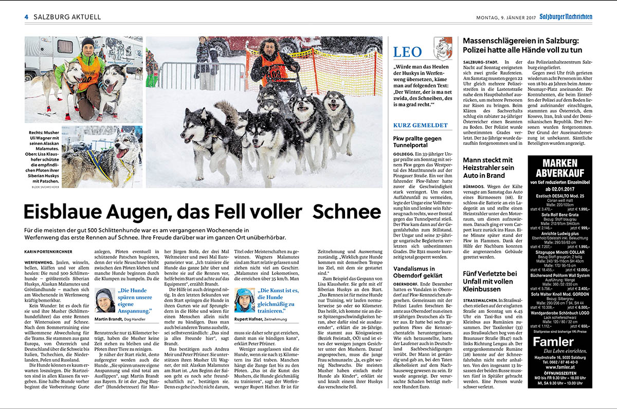 Salzburger Nachrichten 09.01.2017, Lokal S. 4 - 5