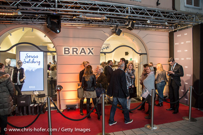 SALZBURG, AUSTRIA - NOVEMBER 19: Florian Becker (BRAX), Nils Schrahe (BRAX), Joachim Beer (BRAX), Timon Bernsmeier (BRAX) and Lars Bultnik (BRAX) attended the Grand Store Opening BRAX In Salzburg on November 19, 2015 in Salzburg, Austria. (Photo by Chris Hofer/Getty Images)