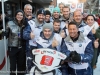 SAALBACH-HINTERGLEMM, AUSTRIA - DECEMBER 05:   BMW Denzel Wien team members - Guenter Kalina, Hans Enn, Christian Iser, Manfred Stohl, Manfred Pfeiffenberger and Alexander Bayer during the third and final day of the Formula Snow 2015 ski opening on December 5, 2015 in Saalbach-Hinterglemm, Austria.  (Photo by Chris Hofer/Getty Images)