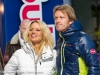 SAALBACH-HINTERGLEMM, AUSTRIA - DECEMBER 05:   Pamela Anderson and event promoter Andy Wernig during the third and final day of the Formula Snow 2015 ski opening on December 5, 2015 in Saalbach-Hinterglemm, Austria.  (Photo by Chris Hofer/Getty Images)