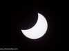 Partielle Sonnenfinsternis, beobachtet bei der Volkssternwarte am Voggenberg bei Bergheim, 2015-03-20, Foto: Chris Hofer, Bild zeigt: Phase um 11:09