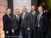 SALZBURG, AUSTRIA - NOVEMBER 19: Florian Becker (BRAX), Nils Schrahe (BRAX), Joachim Beer (BRAX), Timon Bernsmeier (BRAX) and Lars Bultnik (BRAX) attended the Grand Store Opening BRAX In Salzburg on November 19, 2015 in Salzburg, Austria. (Photo by Chris Hofer/Getty Images)