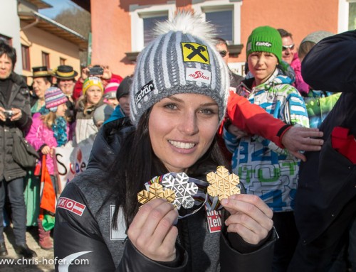 Bilder :: Empfang für Ski-Star Anna Fenninger in Adnet